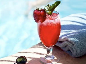 Drink, Strawberry, Red