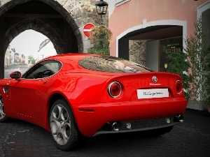 Street, Ahrweiler, Alfa Romeo 8C Kompetizione