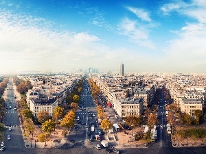 buildings, Streets, Paris