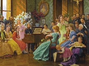students, pianist, Concert, Piano