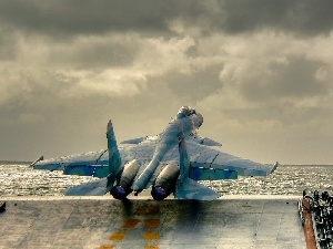 SU-33 Flanker, aircraft, Start, DBZ