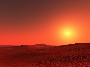 sun, Sand, Desert, Sky
