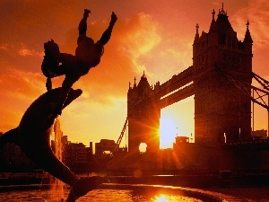 sun, west, Tower, London