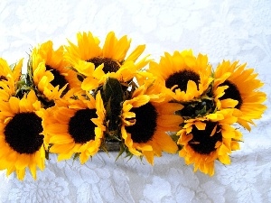 sunflowers, bouquet