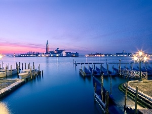 Great Sunsets, Italy, Venice, Gondolas, San Giorgio Maggiore
