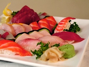 Sea, Sushi, Fruits