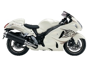 suzuki GSX 1300R Hayabusa, silencer, White