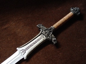 sword, decorated