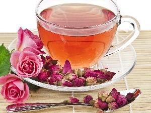 rose, teaspoon, tea