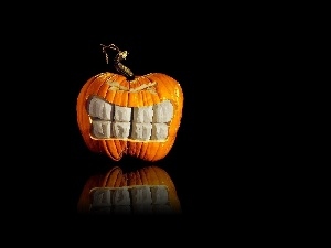 Teeth, pumpkin