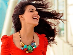 Teeth, Necklace, Women, Hair