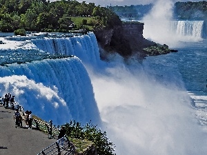 terrace, Falls, Canada, landscape, Niagara Falls