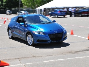 test, Bollards, Honda CR-Z