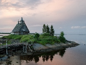 The islet, an, wooden, Church