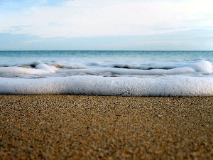 Tides, foamed, Beaches, sea