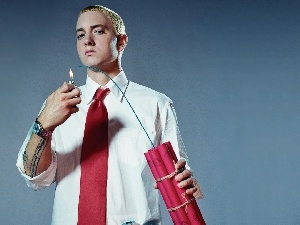 Tie, lighter, Eminem, dynamite