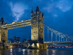 Tower Bridge, Night, London