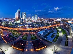 town, panorama, Astana, Kazakhstan