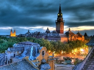 town hall, Serbia, Town, chair, Subotica