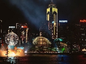 Town, Night, Hong Kong