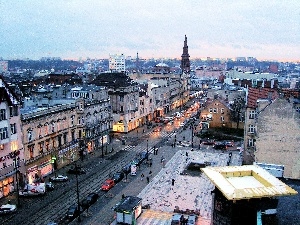 panorama, town, Bydgoszcz