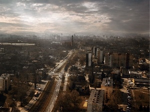 panorama, town, Sosnowiec