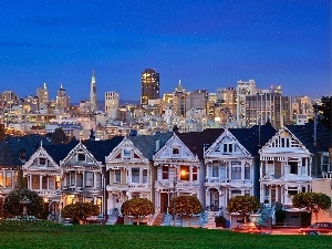 Town, evening, San Francisco