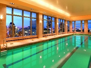 Windows, Town, Pool