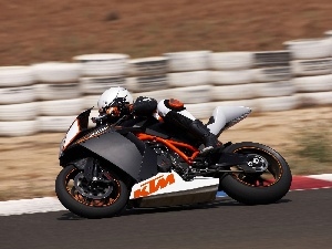 track, race, KTM RC8