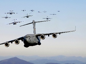 group, transport, Boeing C-17 Globemaster III