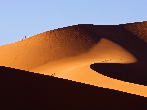 Travellers, Dunes, Desert, Namibia