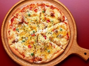 tray, pizza