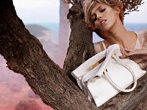 trees, Purse, Anja Rubik