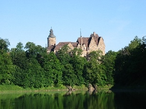 trees, viewes, Czocha Castle