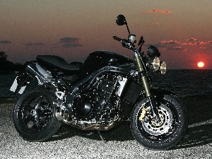 Triumph Speed Triple, naked, Black