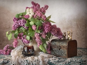 Lilacs, trunk, bouquet