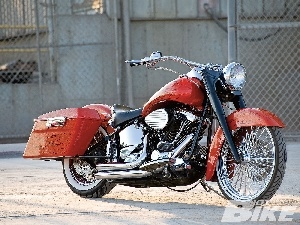 trunks, Side, Harley Davidson Fat Boy