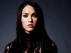 tunic, lace, Megan Fox, black