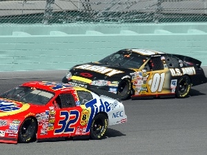 Two cars, Automobile, Nascar