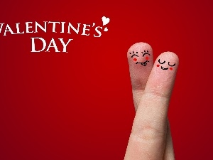 Two cars, finger, Valentine