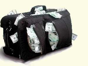 U.S. dollars, bag