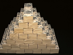 U.S. dollars, Pyramid, money