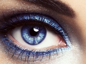make-up, blue