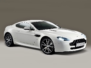 V8 Vantage, White, Aston Martin