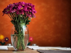 Vase, Chrysanthemums