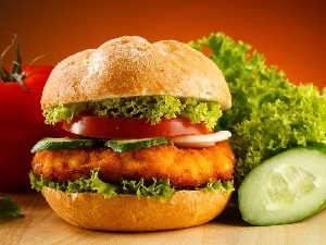 vegetables, hamburger