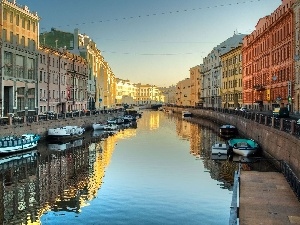 canal, Venice, Houses