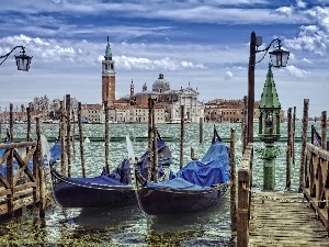 Platforms, Venice, Gondolas