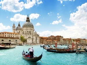Venice, Gondolas, chair, Santa Maria
