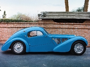 vintage, motor car, Bugatti